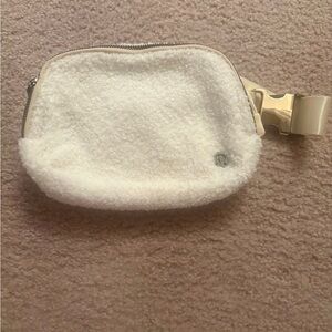 Lululemon Athletica White and Cream Pouch